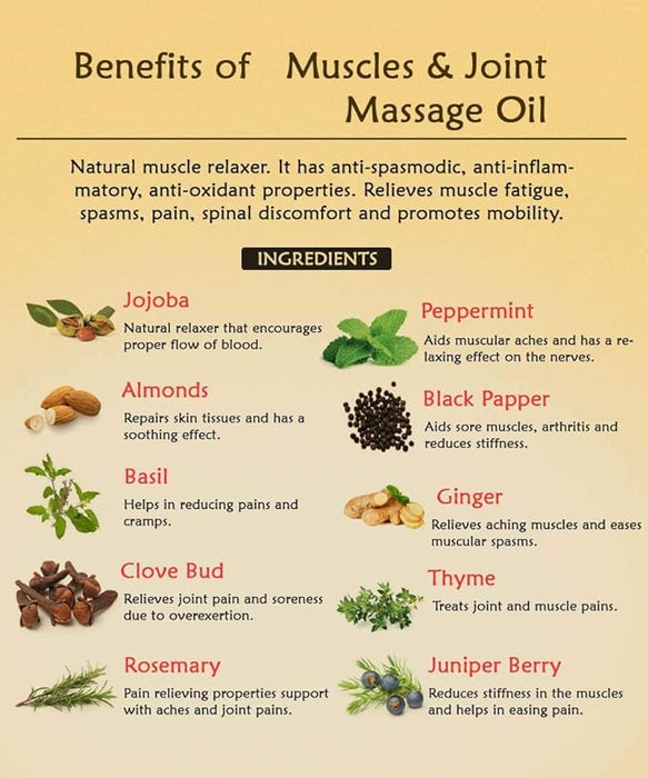 Ancient Living Muscle & Joint Massage Oil - 100 ml