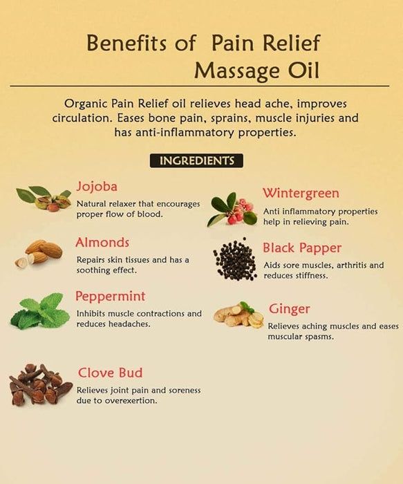 benefits of pain relief massage oil