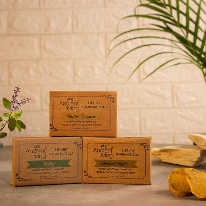 Ancient Living Daily Bath Needs Handmade Soap Combo (Set of 3) 100gm Each