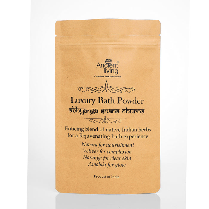 Ancient Living Luxury Bath Powder Pouch - 100 gm