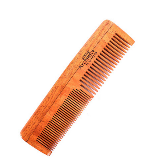 Ancient Living Neem Wood Comb 2 In 1 Model