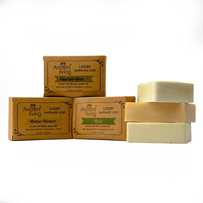 Ancient Living Daily Bath Needs Handmade Soap Combo (Set of 3) 100gm Each