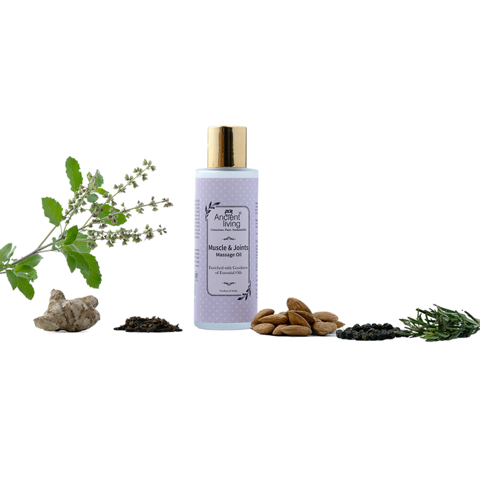 Ancient Living Muscle & Joint Massage Oil - Glass Bottle - 100 ml