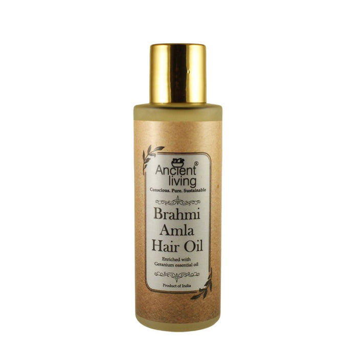 Ancient Living Brahmi & Amla Hair Oil - Glass Bottle - 100 ml
