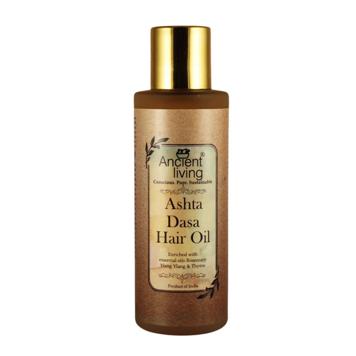 Ancient Living Ashta Dasa Hair Oil Glass Bottle - 100 ml