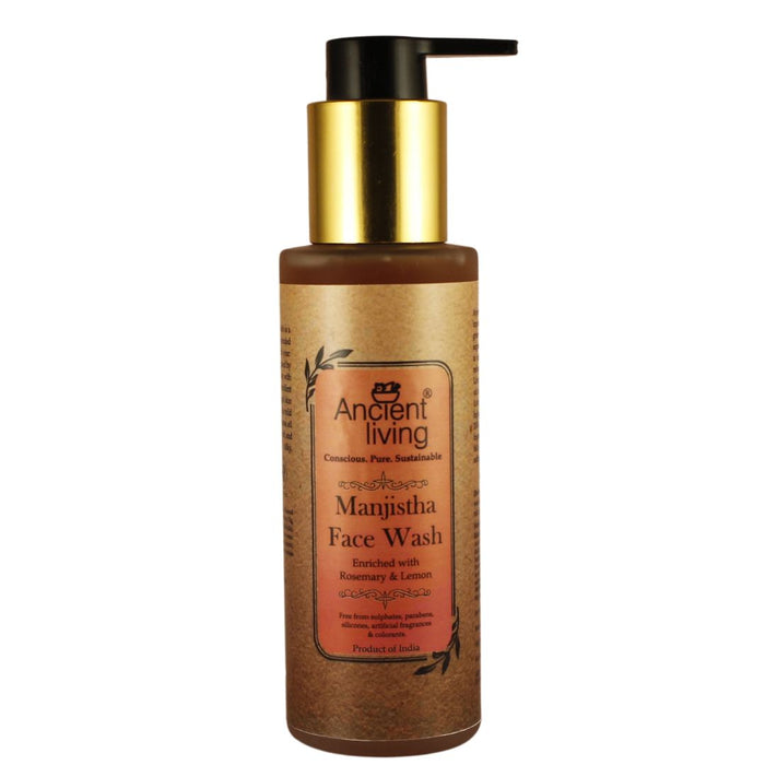  Ancient Living Manjistha Face Wash - Glass Bottle - 100 ml