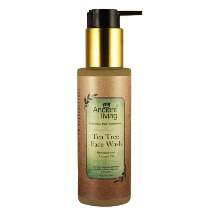 Ancient Living Tea tree Face Wash - Glass Bottle - 100 ml