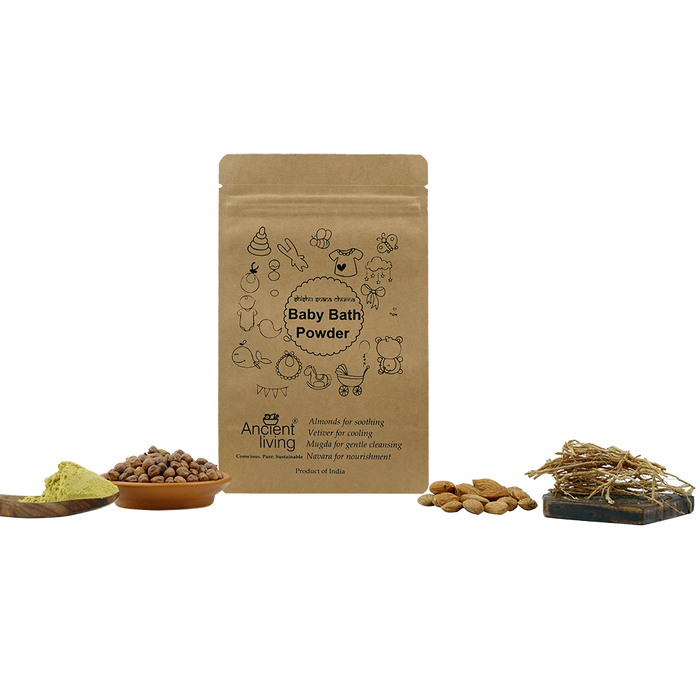 Ancient Living Baby Bath Powder Pouch - 100 gm