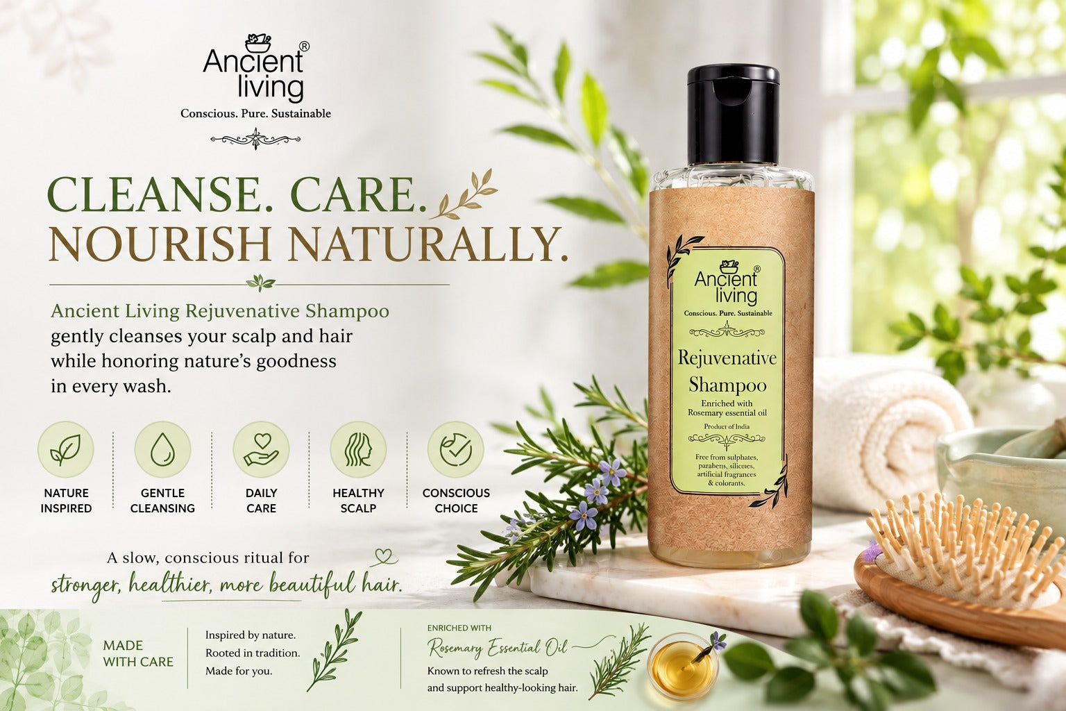 Rejuvenative Shampoo: A Conscious Hair Care Ritual | Ancient Living