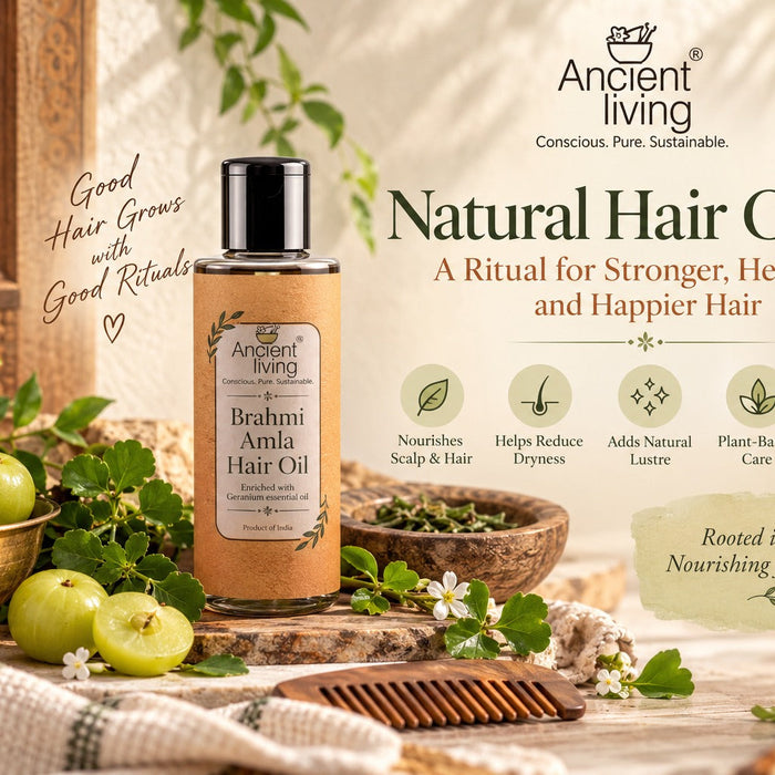 Why Choose Natural Hair Oil? The Ancient Living Brahmi Amla Hair Care Ritual