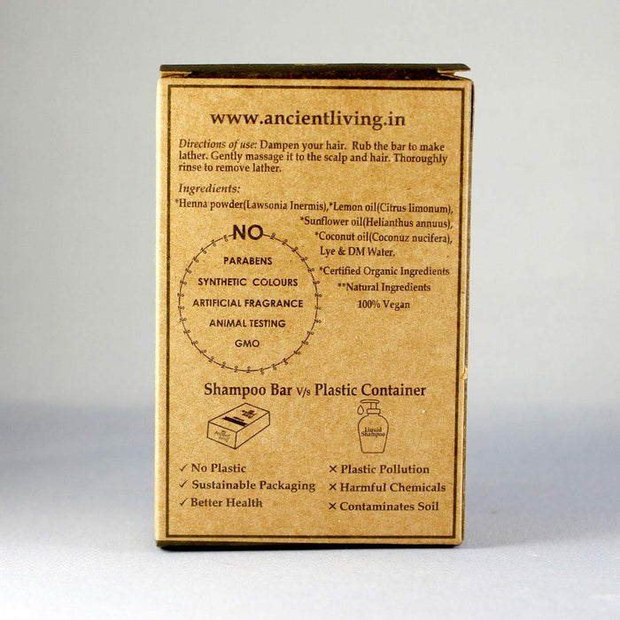 Ancient Living Henna Shampoo Bar - 100 gm