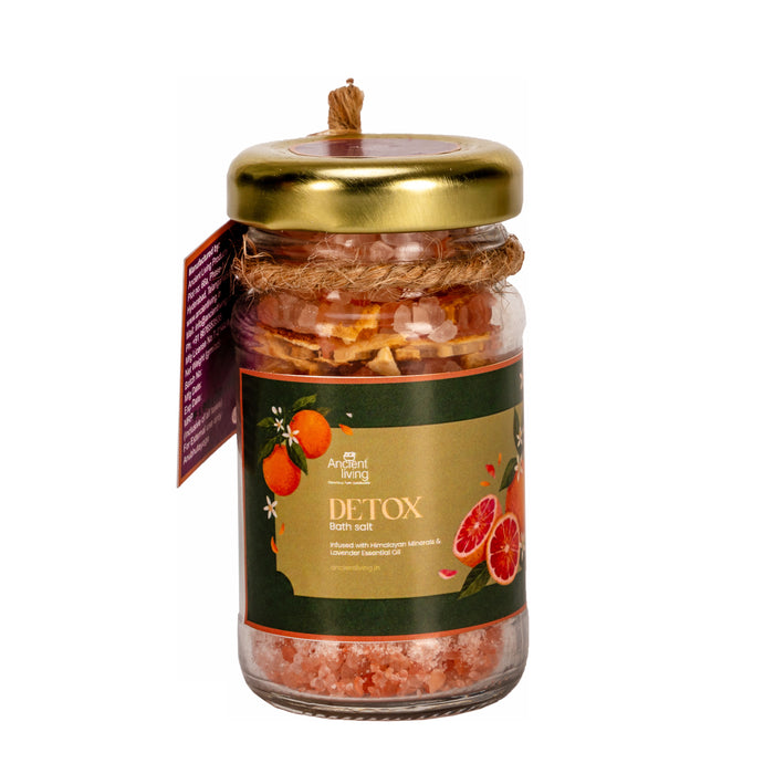 Ancient Living Detox Bath Salt with Himalayan Pink Salt & Citrus Oils | Deep Cleansing & Relaxation set of 2 -65gms