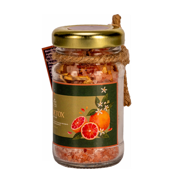 Ancient Living Detox Bath Salt with Himalayan Pink Salt & Citrus Oils | Deep Cleansing & Relaxation set of 2 -65gms