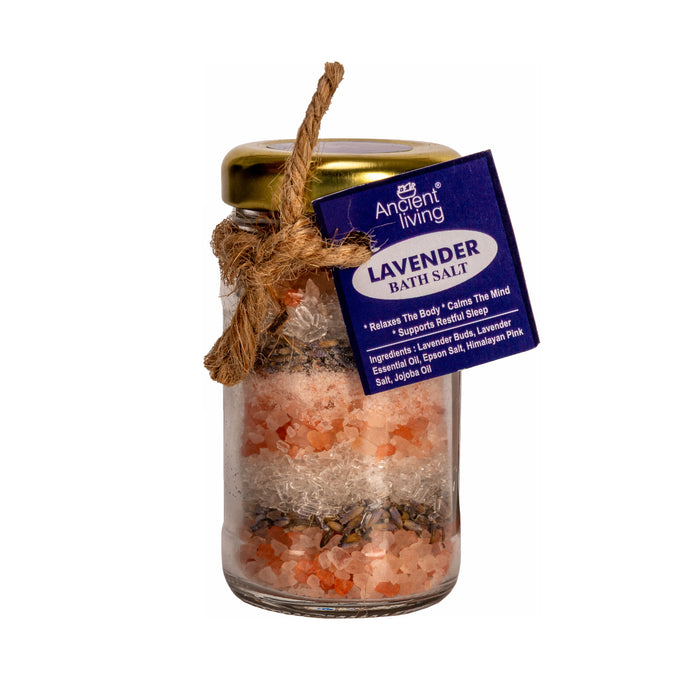 Ancient Living Lavender Bath Salt – Aromatic Mineral Soak for Relaxation & Skin Softening  set of 2-65gms