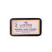 Lavender body balm packaging with label on a white background
