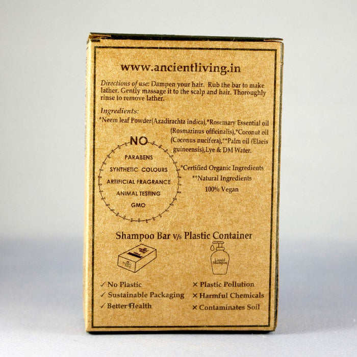 Ancient Living Neem Shampoo Bar - 100 gm