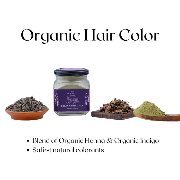 Ancient Living Organic Hair Color Jar - 100 gm