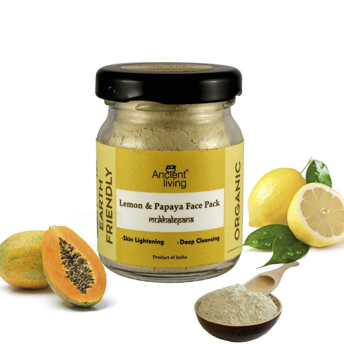 Ancient Living Organic  Lemon & Papaya Face Pack - 20 gm