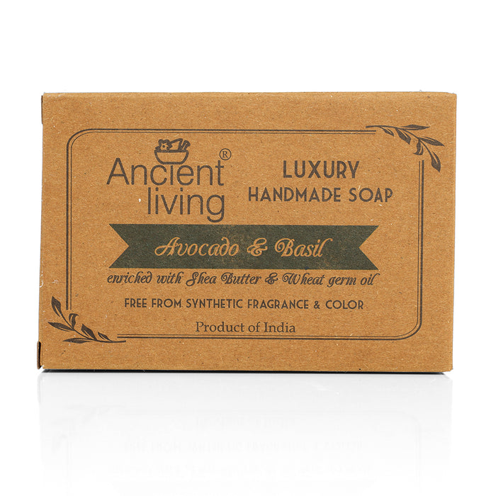 Ancient Living Avocado & Basil Luxury Handmade Soap - 100 gm