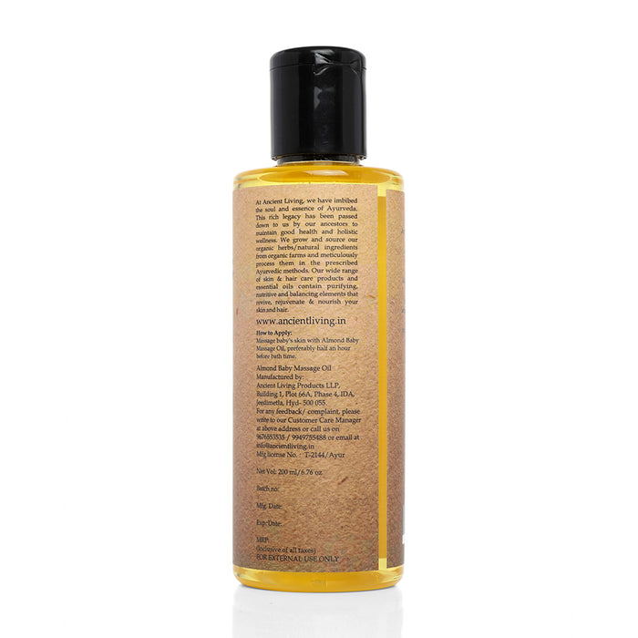 Ancient Living Almond Baby Massage Oil - 200 ml
