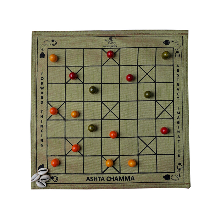 Ancient Living Ashta Chamma Game Cheriyal Print - 1 Pcs