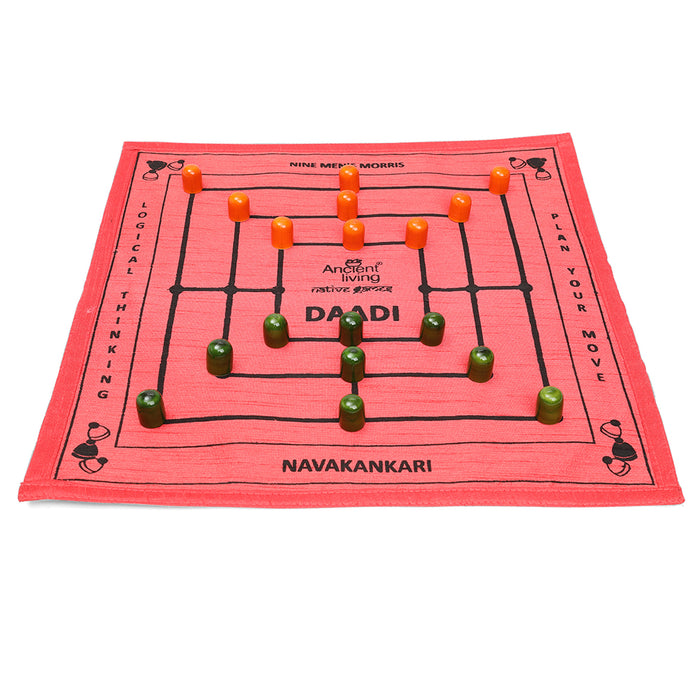 Ancient Living Daadi Raw Silk Board Game - 1 Pcs