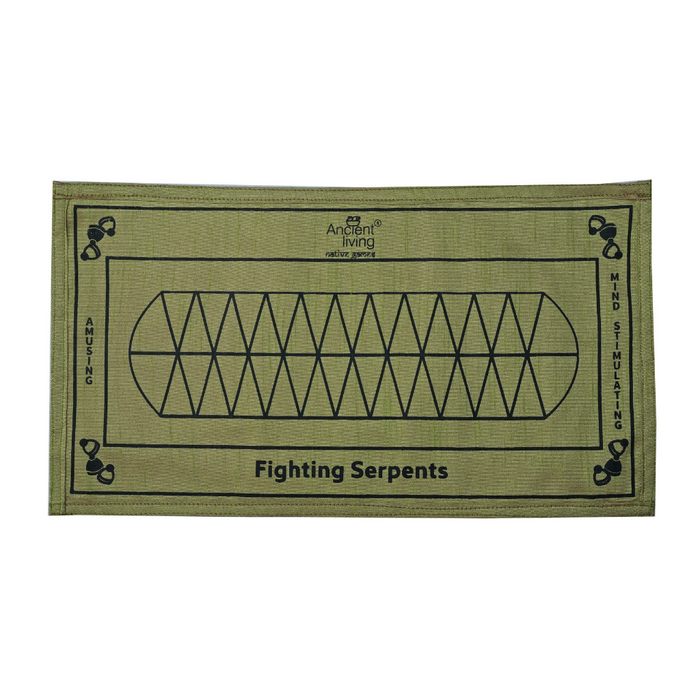 Ancient Living Fighting Serpents Strategy & Competitive Board Game - Crafted in Raw Silk