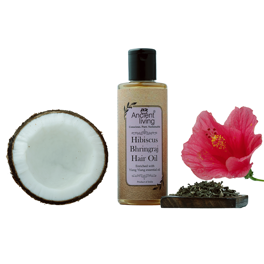 Ancient Living Hibiscus & Bhringraj Hair Oil - 100 ml — Ancient Living.in