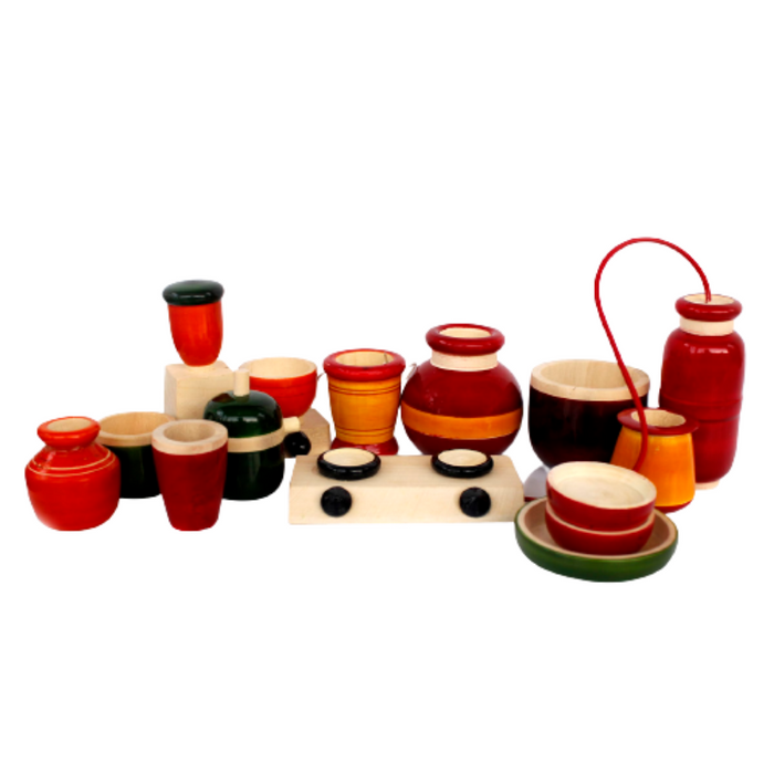 Ancient Living Kitchen Set For Boys & Girls - Crafted in Wood - 1 Set