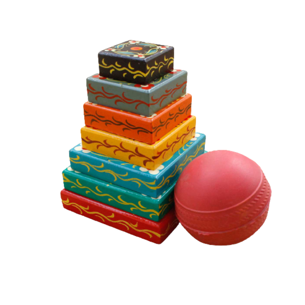 Lagori Lagori Seven Stones Game Set Traditional Indian Outdoor Lagori Lagori Seven Stones Game Set Traditional Indian Outdoor