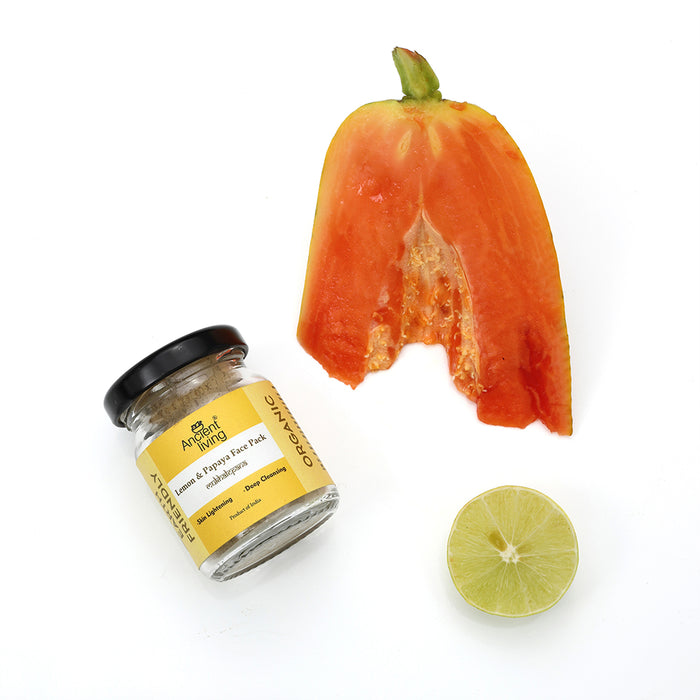 Ancient Living Organic  Lemon & Papaya Face Pack - 20 gm