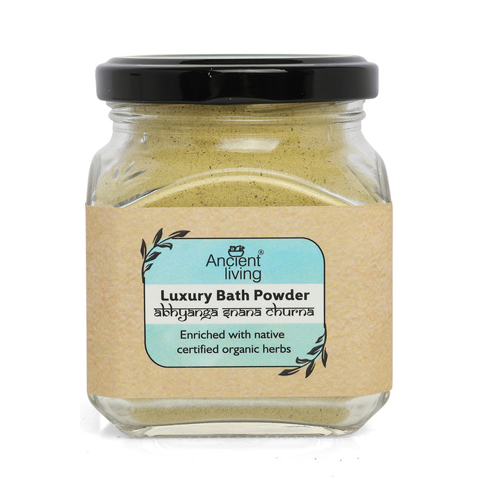 Ancient Living Organic Luxury Bath Powder Jar - 100 gm