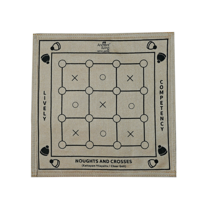 Ancient Living Noughts & Crosses Board Game - 1 Pcs