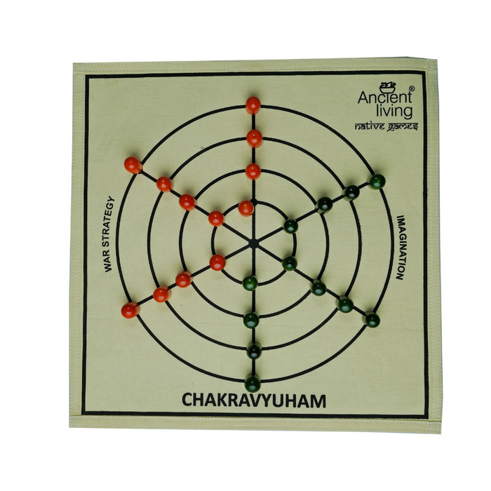 Ancient Living Chakravyuham Board Game - 1 Pcs