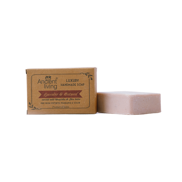 Ancient Living Lavender & Oatmeal Luxury Handmade Soap - 100 gm